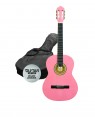 SPCG34PK PACK DE GUITARRA CLASICA ASHTON CADETE 3/4 ROSA
