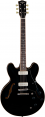 CAPITOL-59-BK-P90 - GUITARRA ELECTRICA MAYBACH TIPO 335 BLACK AGED CON PASTILLAS P90