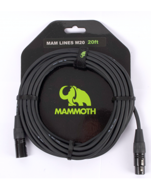MAM-LINES-M20 - CABLE DE MICROFONO PREMIUM MAMMOTH XLR to XLR 20FT