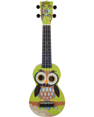 MA1WL - UKELELE MAHALO SERIE ART II OWL CON FUNDA