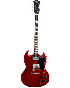ALBATROZ-65-2-DW - GUITARRA ELECTRICA MAYBACH TIPO SG VINTAGE 2 HUMBUCKERS TV DARK WINERED