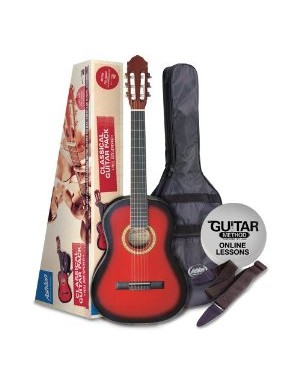SPCG12TRB - Pack Guitarra Clasica 1/2 Roja Oferta
